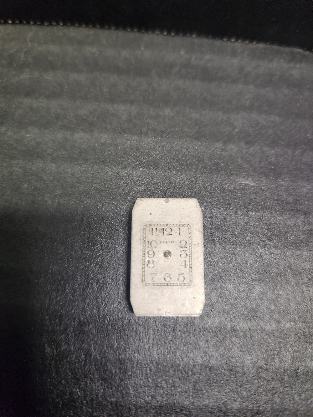 Silver Watch Dial Replacement Plate - Gray